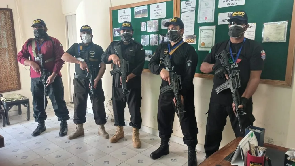 VIP security and close protection team from Bravo Security Services